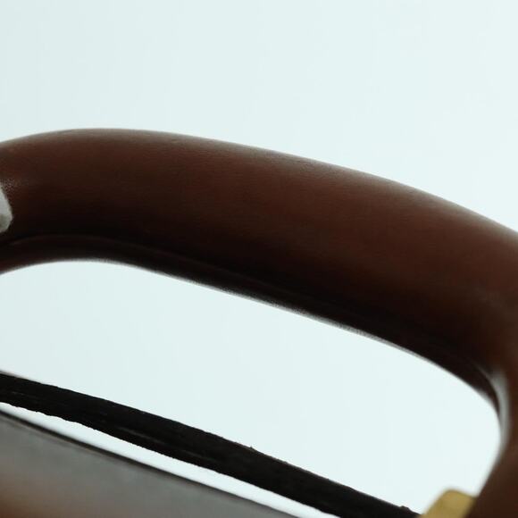 CELINE Macadam Canvas Trunk Pvc Leather Gold Brown - Picture 15 of 16